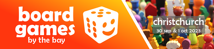 Board Games By The Bay - Christchurch, Sep/Oct 2023 logo